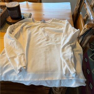 Athleta White Crewneck Sweatshirt